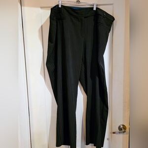 NWOT - Lane Bryant Black Striped Slacks
